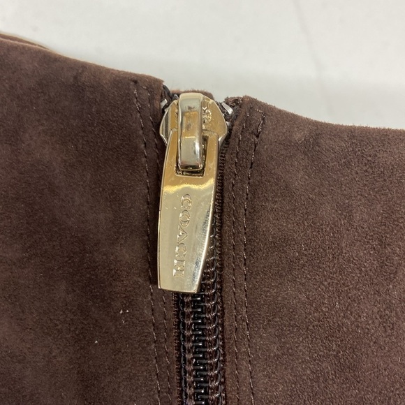 Coach Oakdale Women's Leather Pointed Ankle Booties, Chestnut 8.5 Fall Classic - Picture 13 of 13